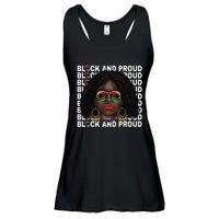 Black and Proud Melanin Black History Juneteenth 1865 Ladies Essential Flowy Tank