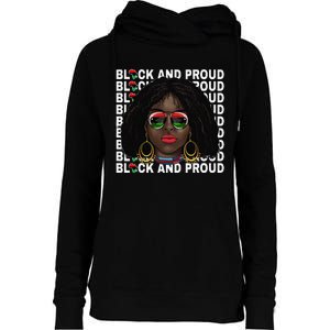 Black and Proud Melanin Black History Juneteenth 1865 Womens Funnel Neck Pullover Hood