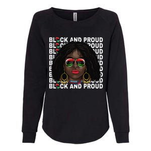 Black and Proud Melanin Black History Juneteenth 1865 Womens California Wash Sweatshirt