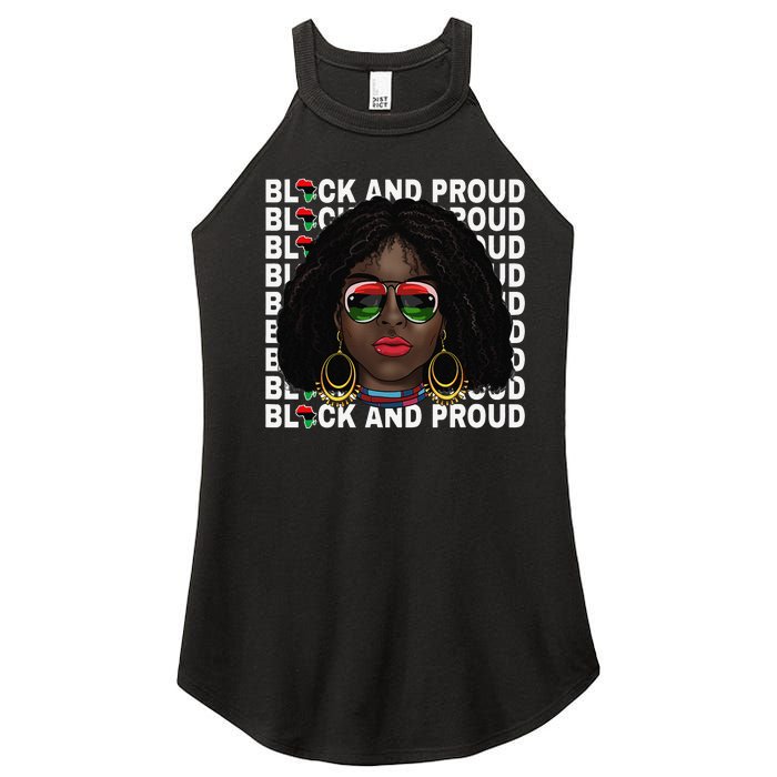 Black and Proud Melanin Black History Juneteenth 1865 Women's Perfect Tri Rocker Tank