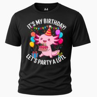 Birthday Axolotl Party Kawaii Axolotl  Cooling Performance Crew T-Shirt