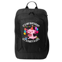 Birthday Axolotl Party Kawaii Axolotl  City Backpack