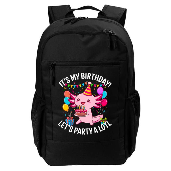 Birthday Axolotl Party Kawaii Axolotl  Backpack