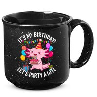 Birthday Axolotl Party Kawaii Axolotl  15oz Campfire Ceramic Mug