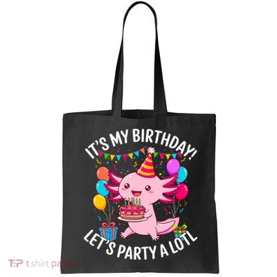 Birthday Axolotl Party Kawaii Axolotl  Bag