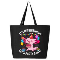 Birthday Axolotl Party Kawaii Axolotl  25L Jumbo Tote