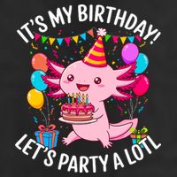 Birthday Axolotl Party Kawaii Axolotl  25L Jumbo Tote