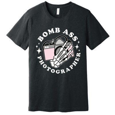 Bomb Ass Photographer Groovy Premium T-Shirt