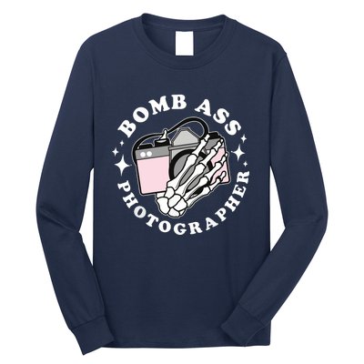 Bomb Ass Photographer Groovy Long Sleeve Shirt