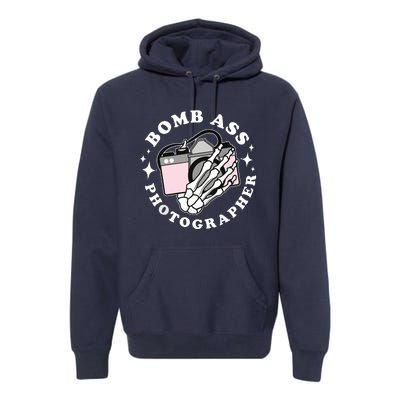 Bomb Ass Photographer Groovy Premium Hoodie