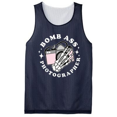 Bomb Ass Photographer Groovy Mesh Reversible Basketball Jersey Tank