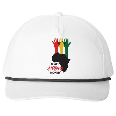 Black And Pride Snapback Five-Panel Rope Hat