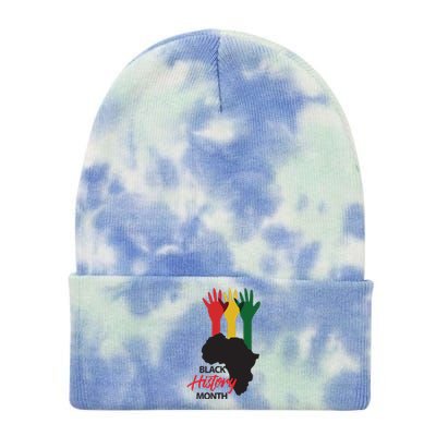 Black And Pride Tie Dye 12in Knit Beanie