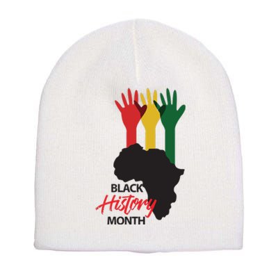 Black And Pride Short Acrylic Beanie