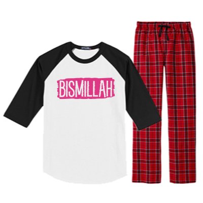 Bismillah Allah Proud Muslim Islam Quran Mosque Ramadan Meaningful Gift Raglan Sleeve Pajama Set