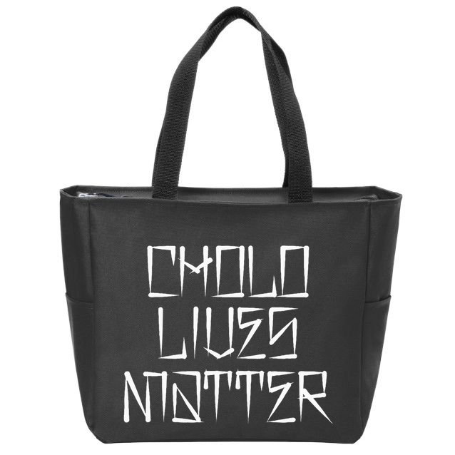 Brown And Proud Latino Mexican Raza Chicano Oldies Cholo Zip Tote Bag