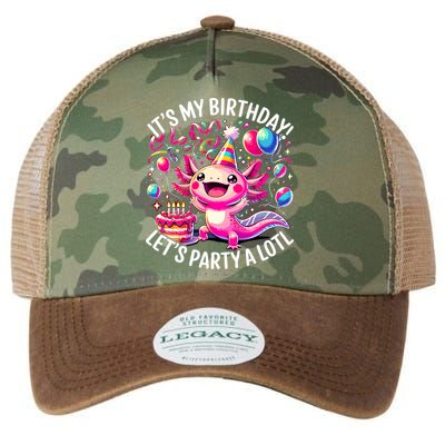Birthday Axolotl PartyBirthday Axolotl Party  Legacy Tie Dye Trucker Hat
