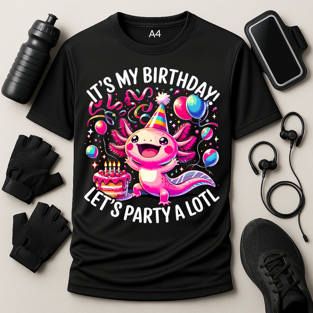 Birthday Axolotl PartyBirthday Axolotl Party  Cooling Performance Crew T-Shirt