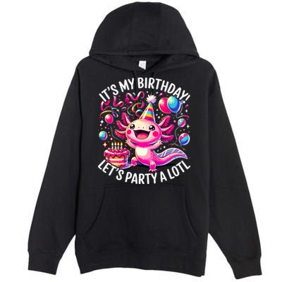 Birthday Axolotl PartyBirthday Axolotl Party  Premium Pullover Hoodie