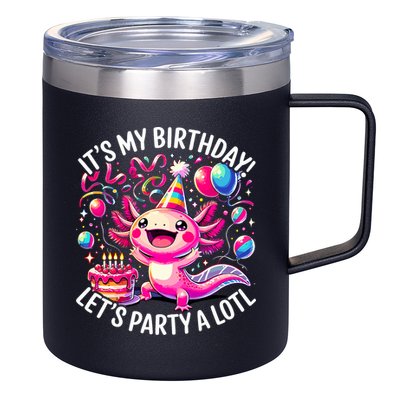 Birthday Axolotl PartyBirthday Axolotl Party  12oz Stainless Steel Coffee Mug