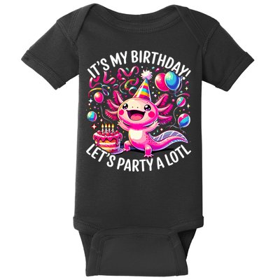 Birthday Axolotl PartyBirthday Axolotl Party  Baby Bodysuit