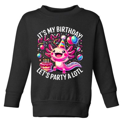 Birthday Axolotl PartyBirthday Axolotl Party  Toddler Sweatshirt