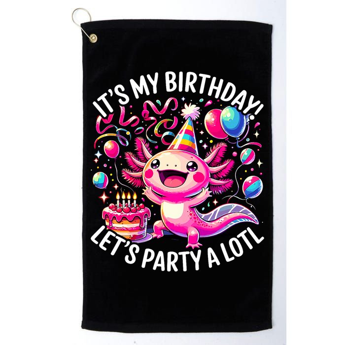 Birthday Axolotl PartyBirthday Axolotl Party  Golf Towel
