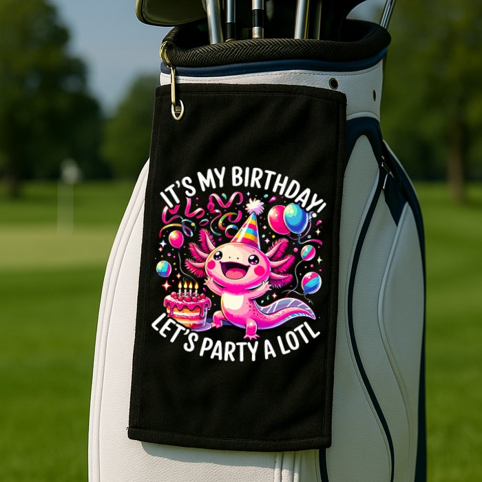 Birthday Axolotl PartyBirthday Axolotl Party  Golf Towel
