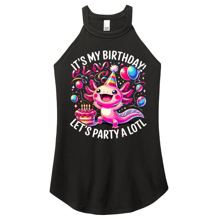 Birthday Axolotl PartyBirthday Axolotl Party  Women's Perfect Tri Rocker Tank