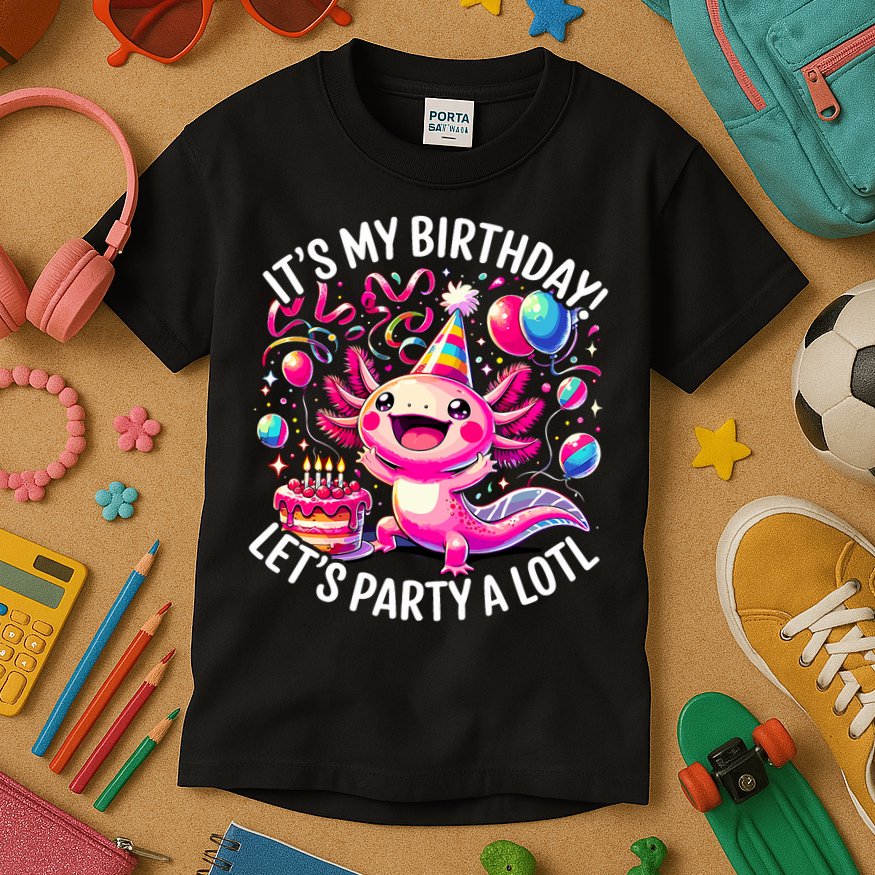 Birthday Axolotl PartyBirthday Axolotl Party  Kids T-Shirt