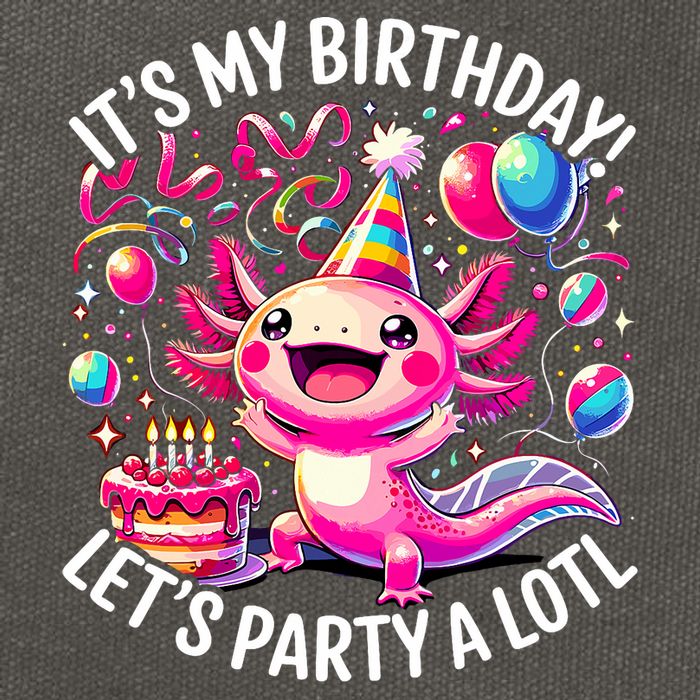 Birthday Axolotl PartyBirthday Axolotl Party  Cotton Canvas Backpack