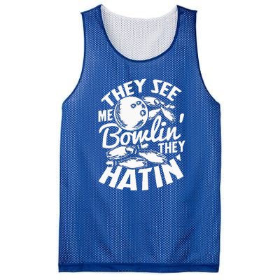 Bowling Alley Pins Spare Strike Mesh Reversible Basketball Jersey Tank