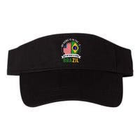 Brazilian American Patriot Heart is from Brazil Flag Valucap Bio-Washed Visor