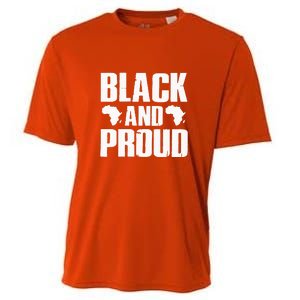 Black And Proud Black Pride Black History Month Cooling Performance Crew T-Shirt