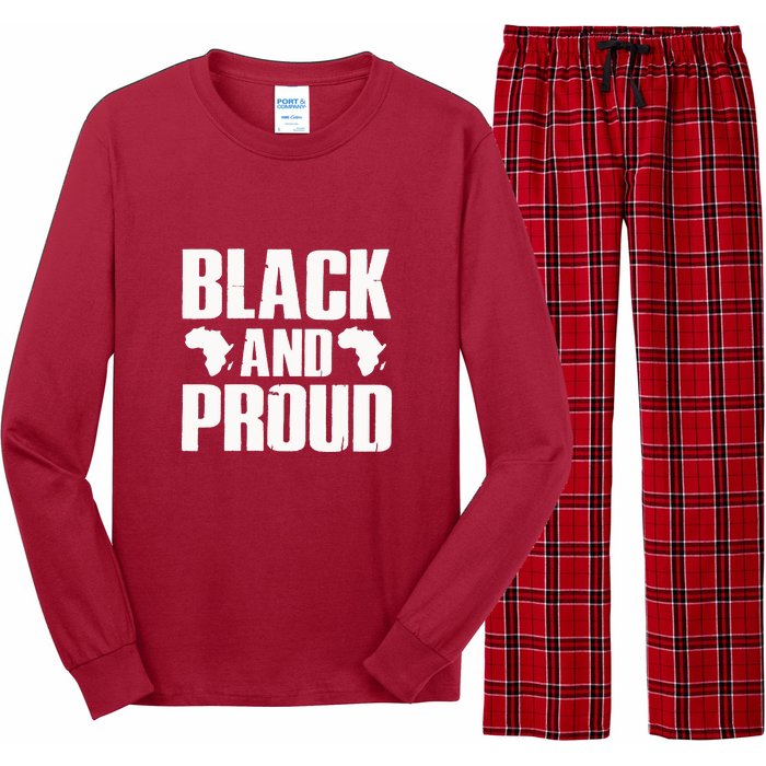 Black And Proud Black Pride Black History Month Long Sleeve Pajama Set