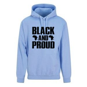 Black And Proud Black Pride Black History Month Unisex Surf Hoodie