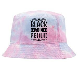 Black And Proud Tie-Dyed Bucket Hat