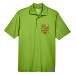 Books And Pumpkin Spice Fall Men's Origin Performance Pique Polo