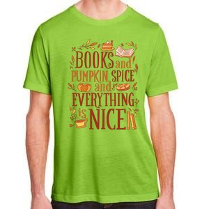 Books And Pumpkin Spice Fall Adult ChromaSoft Performance T-Shirt