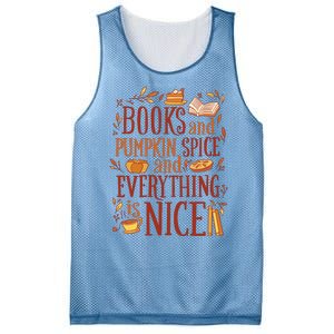 Books And Pumpkin Spice Fall Mesh Reversible Basketball Jersey Tank