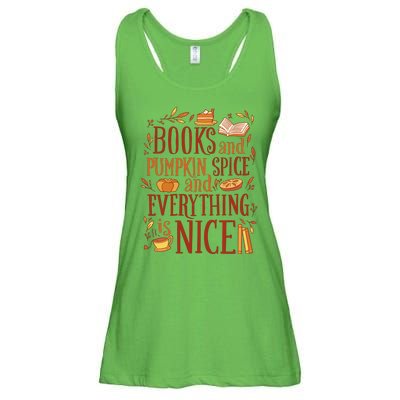 Books And Pumpkin Spice Fall Ladies Essential Flowy Tank