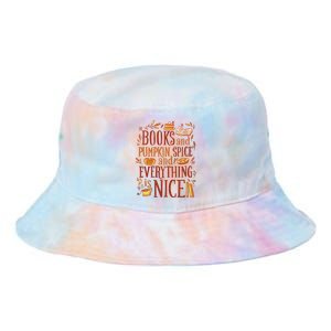 Books And Pumpkin Spice Fall Tie Dye Newport Bucket Hat