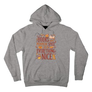 Books And Pumpkin Spice Fall Hoodie