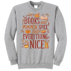 Books And Pumpkin Spice Fall Sweatshirt