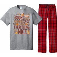 Books And Pumpkin Spice Fall Pajama Set