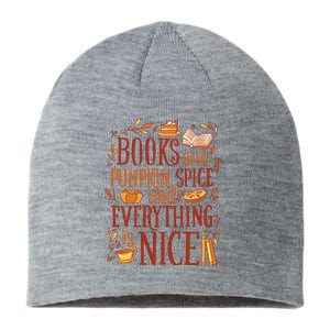 Books And Pumpkin Spice Fall Sustainable Beanie