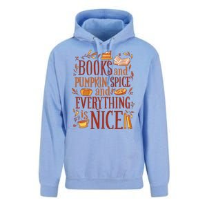 Books And Pumpkin Spice Fall Unisex Surf Hoodie