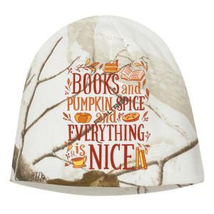 Books And Pumpkin Spice Fall Kati - Camo Knit Beanie