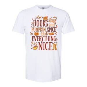 Books And Pumpkin Spice Fall Softstyle CVC T-Shirt