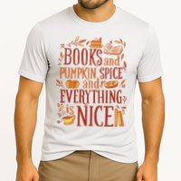 Books And Pumpkin Spice Fall Cooling Performance Crew T-Shirt